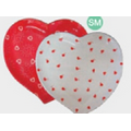 Red Heart Shaped Specialty Tray w/ White Hearts